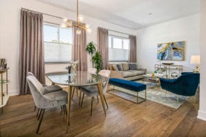 West Grove Pasadena condominiums, 125 Hurlbut Street - Dining and living room