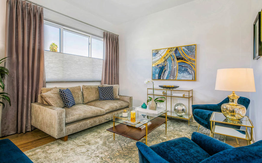 West Grove Pasadena condominiums, 125 Hurlbut Street - Living Room
